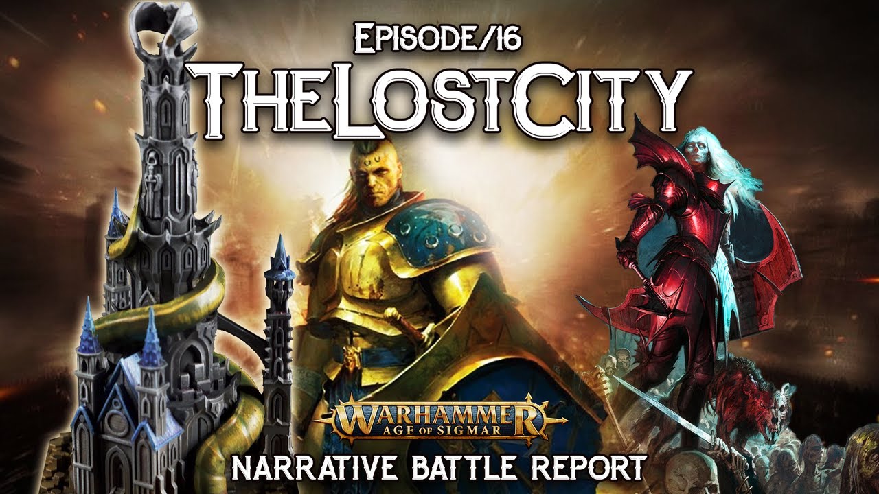 Army Lists for Stormcast Eternals vs Soulblight Gravelords Age of Sigmar Battle Report - The Lost City Ep 16