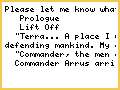 Prologue