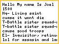 Army List 40k? ideas help