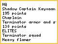 Raven guard army list