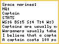 Space Marines- Captain