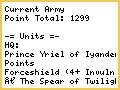 1300 point eldar list
