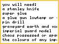 how to create zombies for 40k