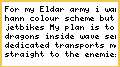 My Eldar Army Idea