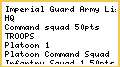 2000 point Imperial guard complete mechanised army list
