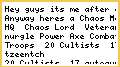 A Chaos Marine List