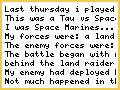 really short battle report