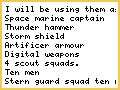 My skitarii army list