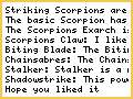 Striking Scorpion Tactica