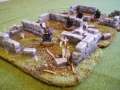 ruined stone buildings