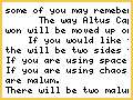 ALTUS CAPITIS!