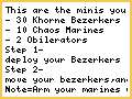 Chaos Marine tactics