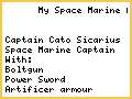 my space marine army