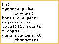 tyranid list