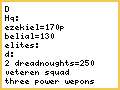 My new army list by the end of my birthday.