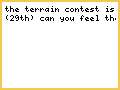 terrain contest ending soon