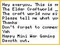 My Craftworld Fluff
