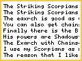 Striking Scorpians