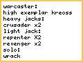 menoth list