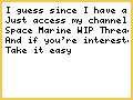 Minor Update in my Space Marine WIP Thread