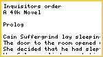 Inquisitors order.