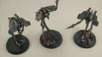 Three Necron Wraiths and their victims