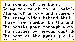 Sonnet of the Beast