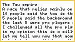 why are the Tau rated so badly by experienced players? ?