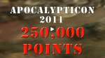 250,000 Point Apocalypse Game Battle Report Deployment