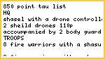 Tau 850p list