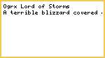 Ogrx Lord Of Storms, short story