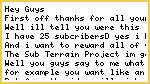 25th Subscriber