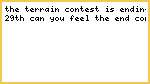 terrain contest ending soon