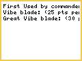 Optional wargear test: Vibe blade