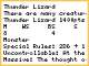 Thunder Lizard Rules
