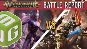 NEW Hedonites of Slaanesh vs Slaves to Darkness - Age of Sigmar Battle Report ep 184