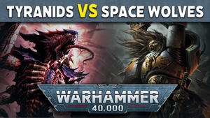 Synaptic Nexus - Tyranids vs Space Wolves Warhammer 40k Battle Report Ep 55