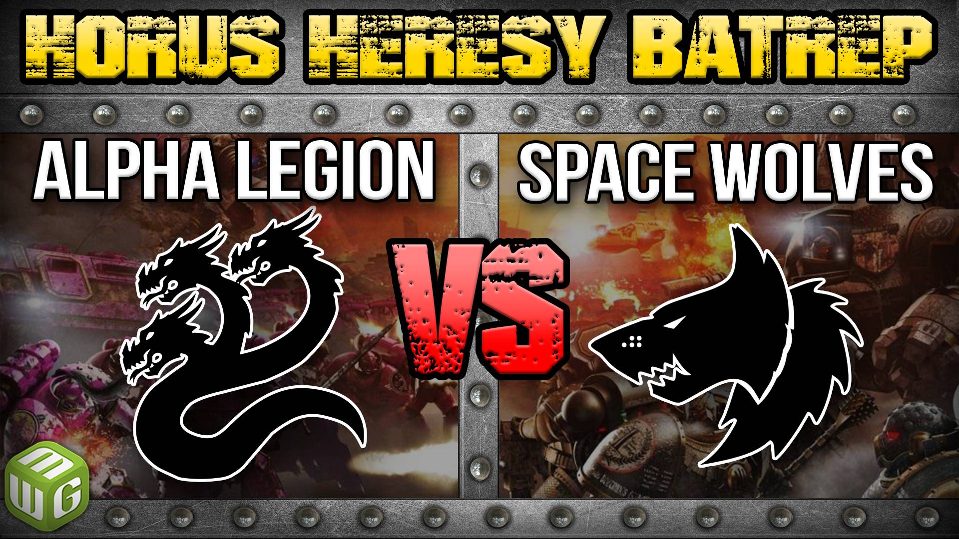 Lists for Alpha Legion vs Space Wolves Horus Heresy Live Battle Report