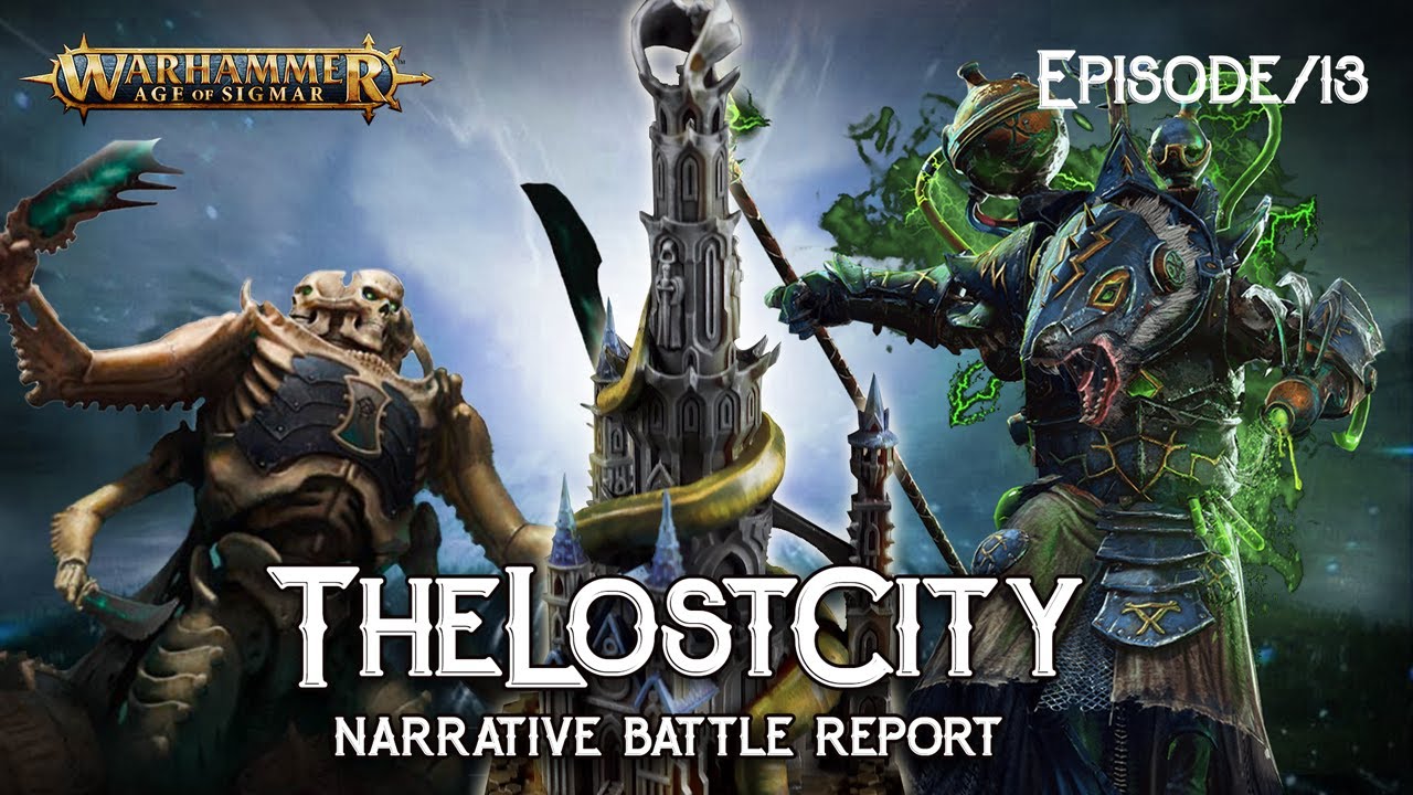 Army Lists for Ossiarch Bone Reapers vs Skaven Age of Sigmar Battle Report - The Lost City Ep 13