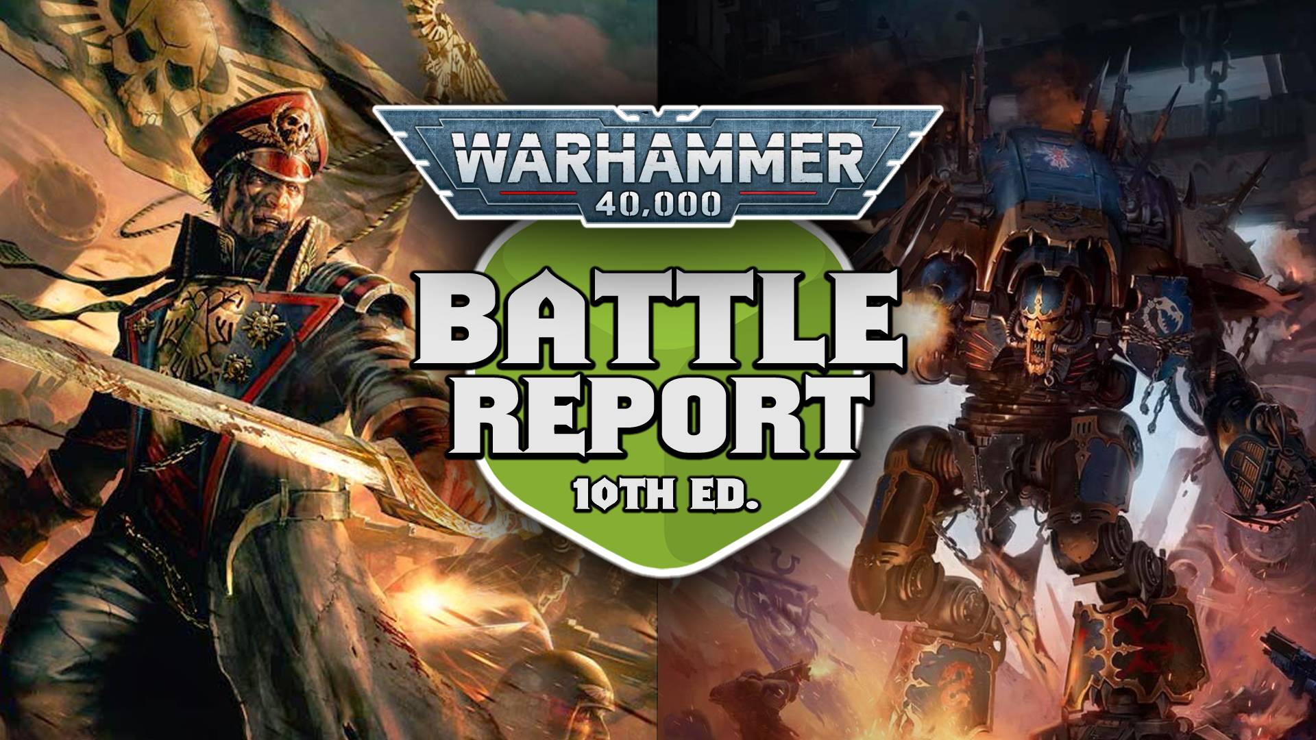 Army Lists for Astra Militarum vs Chaos Knights Warhammer 40k 10th Edition Battle Report Ep 93
