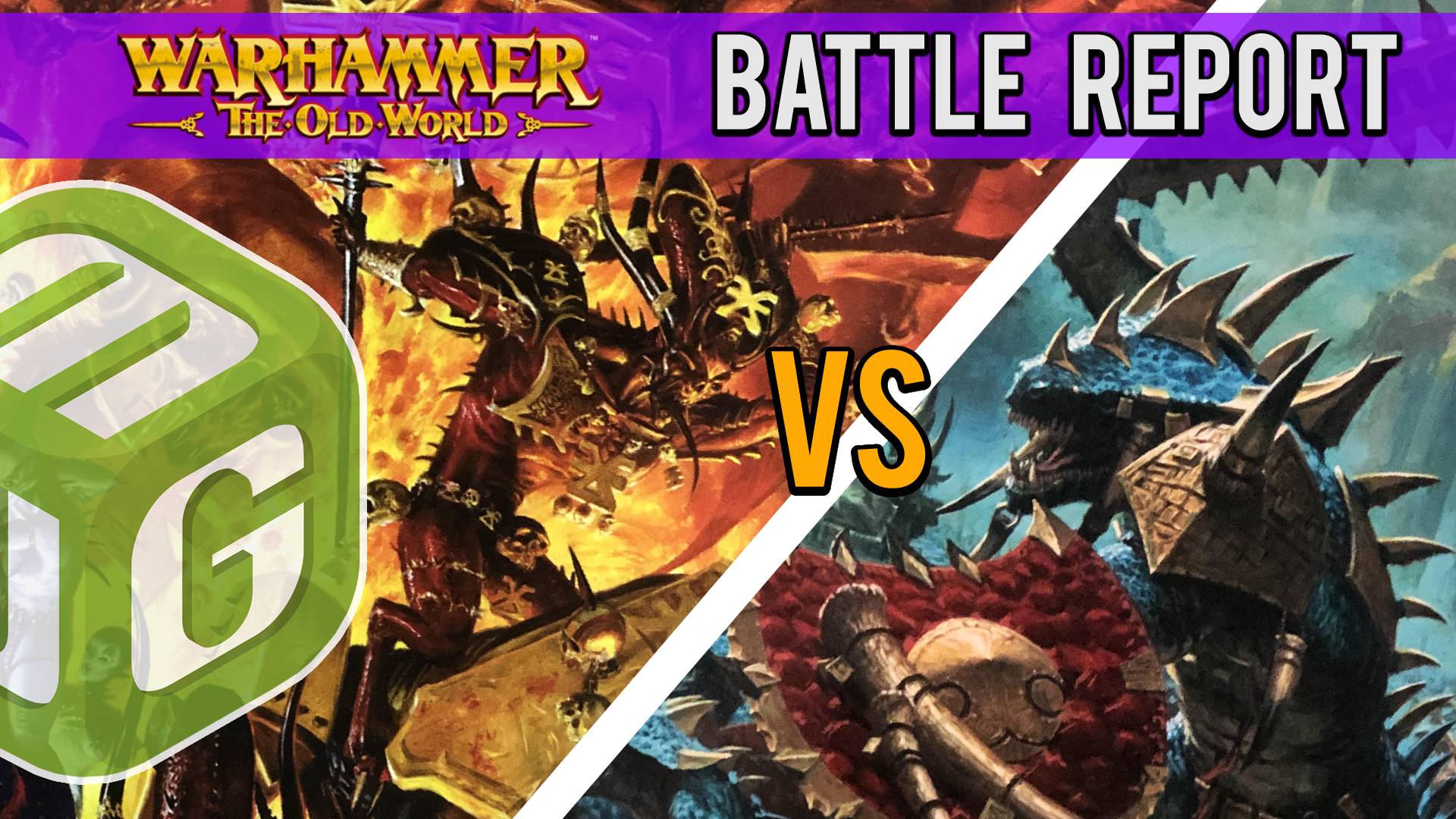 Daemons of Chaos vs Lizardmen Warhammer The Old World Battle Report Ep 6
