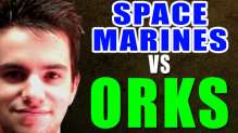 Space Marines vs Orks Warhammer 40kk Battle Report - Space Marines Week Game 2