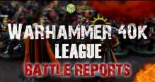New Tyranids vs Dark Angels Warhammer 40kk Battle Report - Warhammer 40KK League Season 2 Ep 2