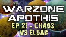Chaos vs Eldar Warhammer 40k Battle Report - Warzone Apothis Ep 21