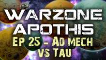 Ad Mech vs Tau (Tyranids) Warhammer 40k Battle Report - Warzone Apothis Ep 25