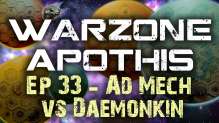 Ad Mech vs  Daemonkin Warhammer 40k Battle Report - Warzone Apothis Ep 33