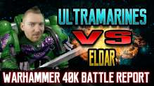 Ultramarines vs Eldar Warhammer 40k Battle Report Ep 55