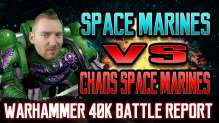 Ultramarines vs Chaos Space Marines Warhammer 40k Battle Report Ep 67