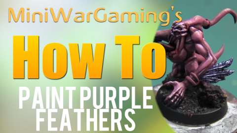 How to: Paint Purple Feathers