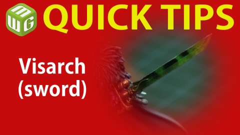 Quick Tip: Visarch (sword)